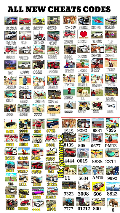 All Cheat Code 🤑 Real code 💥 Indian bike driving 3d all new cheat code update   plugin cheat code