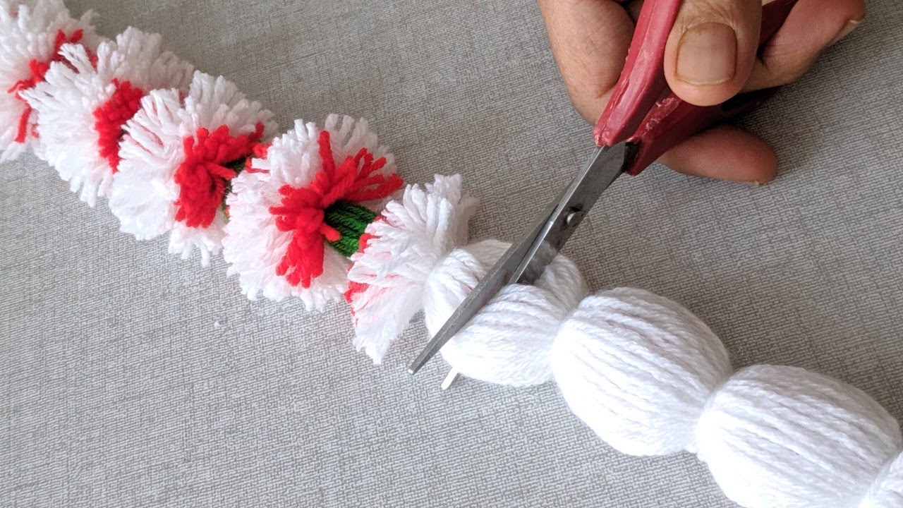 New Hand Embroidery Flower design idea. Amazing Hand Embroidery Flower christmas  decoration Trick