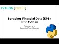 Scraping Financial Data (EPS) with Python