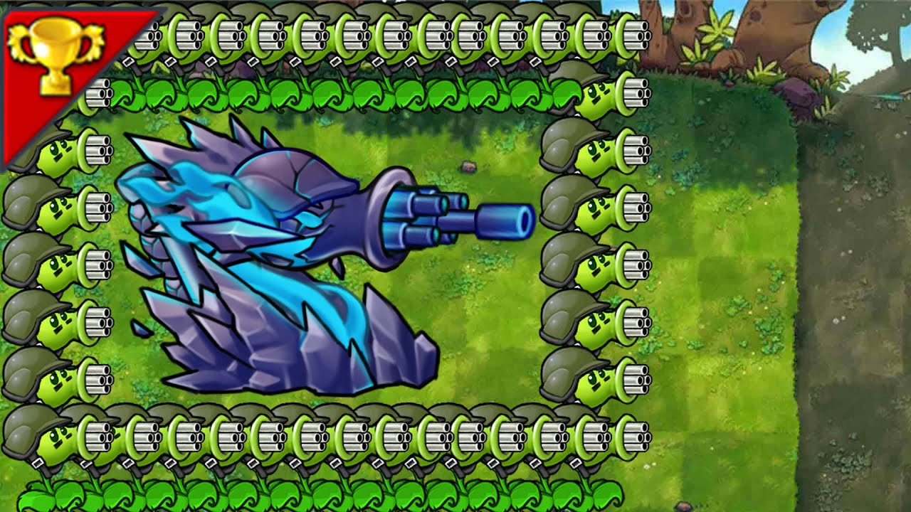 99GatlingPea＋UltimateBigSniper VS 999Zombies-------Plants vs Zombies