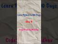 Day 9: Comparison Operators in Python 🔥 | Learn Python in 100 Days #coding #shorts #python