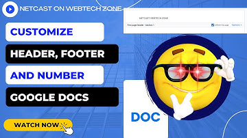 Customize Header, Footer and Page Number Font Google Docs