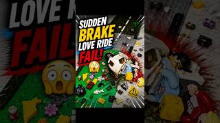 LEGO Roblox Couple Riding Fast… Then One Sudden Brake 💥 #lego #toys
