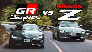 Toyota Supra vs Nissan Z // Ultimate RWD Sports Car Head to Head Battle