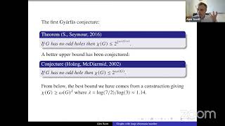 Alexander Scott: Graphs of large chromatic number