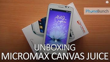 Micromax Canvas Juice A77 (A177) Unboxing and Hands on