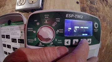 RainBird ESP-TM2 Control Clock Programming