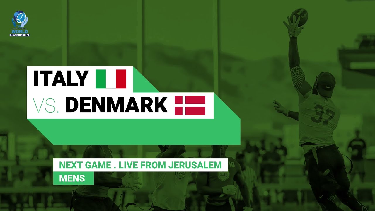 Flag Football World Championships 2021, Day 2, ITALY v DENMARK (Men)