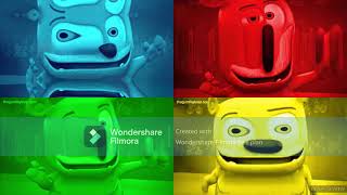 Gummy Bear Song Blue Red Green & Yellow Hd Four Warped Version At Once
