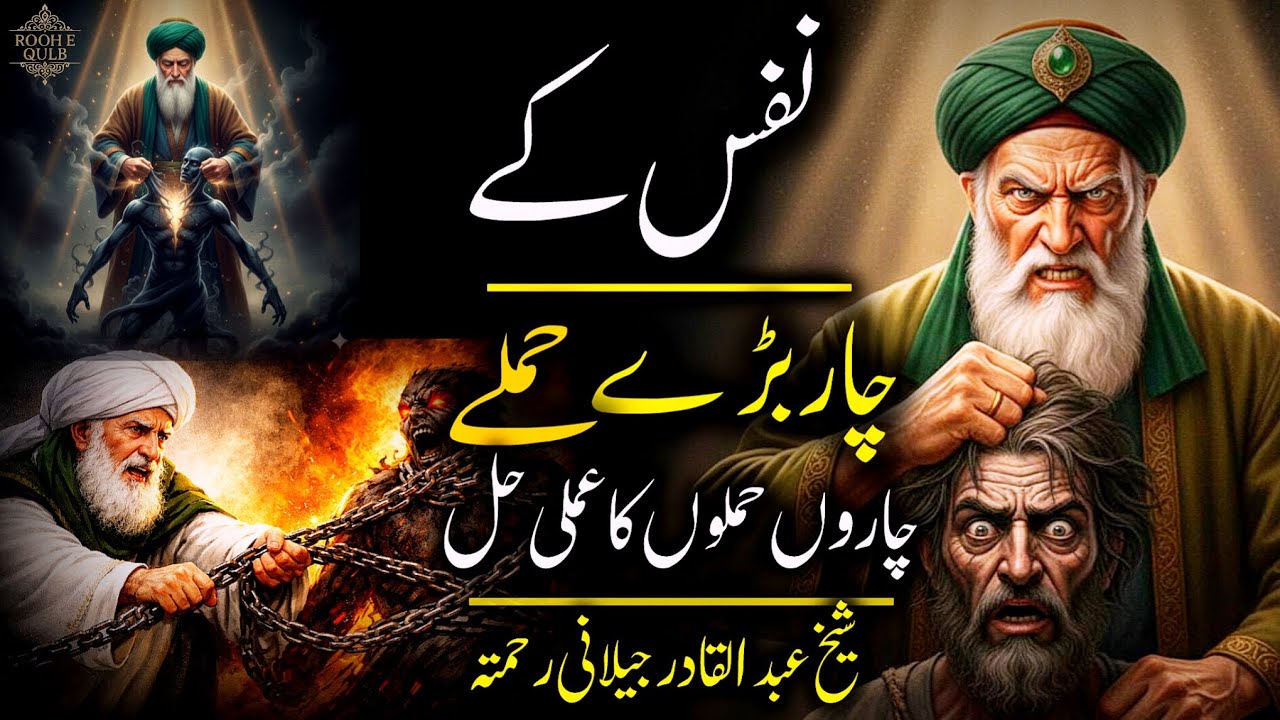 Nafs Ke 4 Khatarnaak Hamle | Sheikh Abdul Qadir Jeelani Ki Taleemat