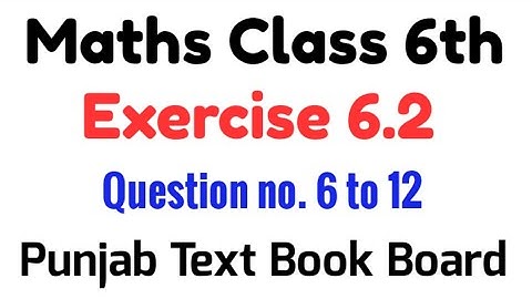 Exercise 6.2 Class 6 Math Chapter 6 Question 6 to 12 I Ex 6.2 Unit 6 I Direct and Inverse Variations