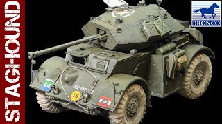 Staghound Mk III Armoured Car (Bronco 1:35 scale model)