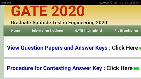 #Gate2020MEandOtherEngineeringAnswerKeyReleased Gate 2020 Official website Answer key released