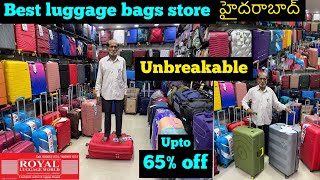 Best luggage bags store in Hyderabad/ Royal luggage world / upto 65% off best store for luggage bags screenshot 2