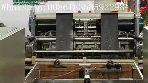 Fully Automatic Two Lines Plastic Garbage Bag Rolls Connecting&Dots Servering Bag Making Machine