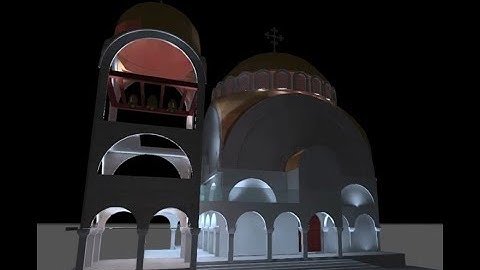Dialux evo animation, Lighting design for Church
