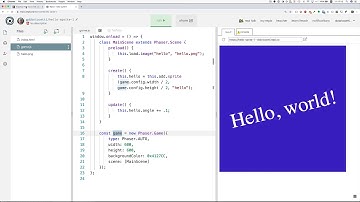 Phaser 3 Class: Hello, World with a Sprite