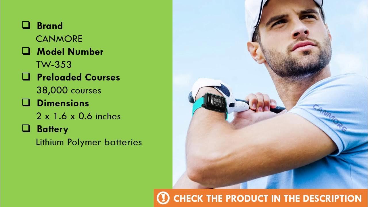 CANMORE TW353 GPS Golf Watch Review Golf Watch GPS Amazon YouTube