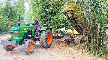 Eicher Tractor Soil Unloading Video Hydraulic Facilities Of Tractor ! Digital Dump System Of Tractor