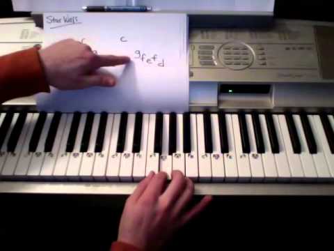 Star Wars Theme Piano Lesson (SUPER EASY) Todd Downing ...