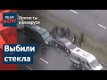 Силовики разбили машину и жестко задержали водителя в Минске