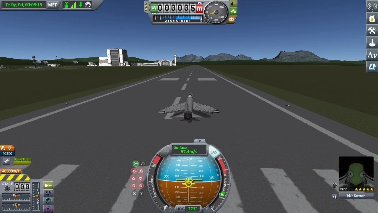 Kerbal Space Program Enhanced Edition Landing attempt - YouTube