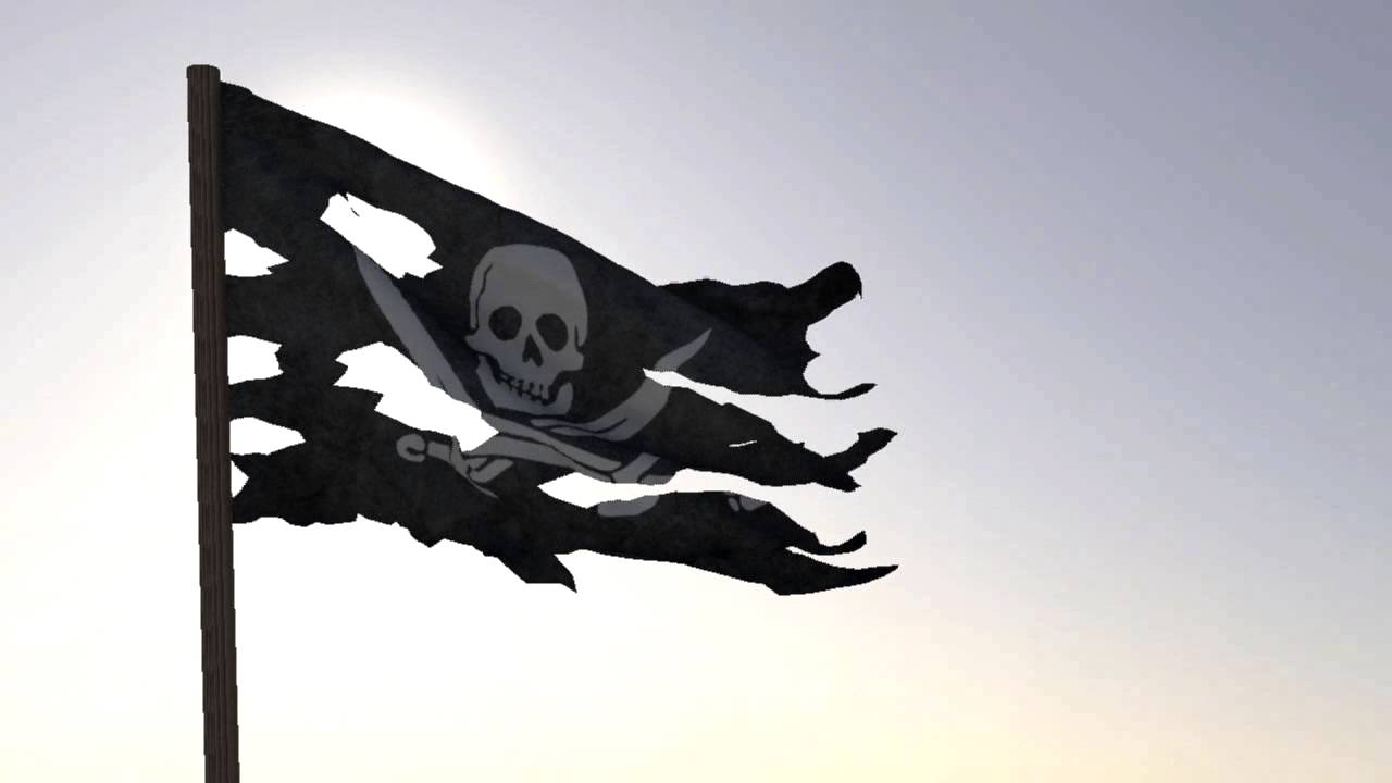 Pirate flag animation - YouTube