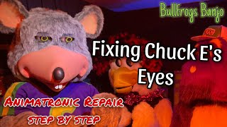 Fixing Chuck E’s Eyes | Chuck E Cheese Animatronic Repair