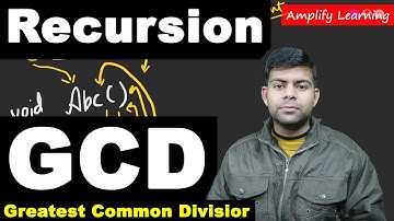 GCD Program using Recursive Technique | Computer Science Sem-2 Java Program Class 12th