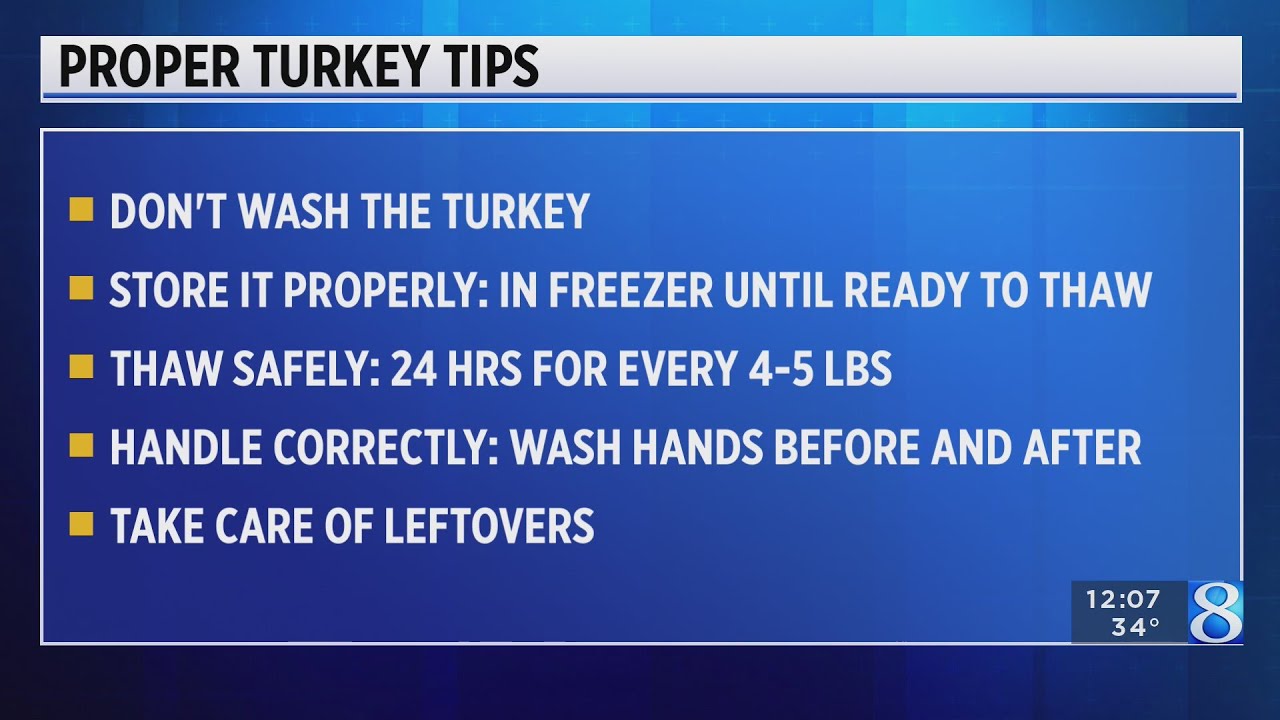 Turkey cooking safety tips from the CDC YouTube