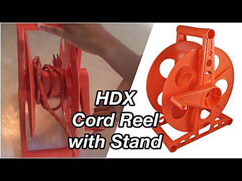 HDX Cord Storage Reel with Stand Home Depot 