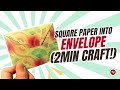 How to Make Origami Envelope in 2 Minutes (Easy!) - Paperecraft Tutorial