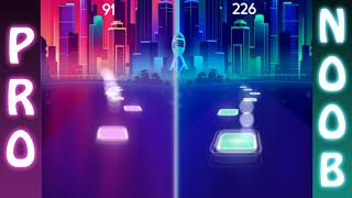 Tiles Hop EDM Rush ~ Noob vs Pro ~ Eye Of The Tiger - Survivor screenshot 3