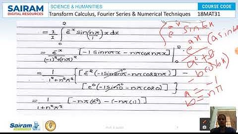 Lecture video_18MAT31_Module 2_Fourier Series 4_B Jyothi