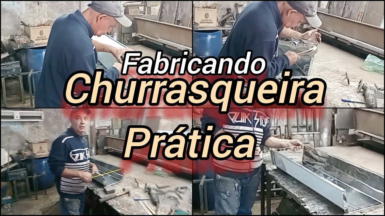 Parte 1#Churrasqueira Prática#resultado incrível vcs precisa ver#zezinho lacerda