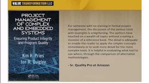 Project Management of Embedded Systems Value Transformation