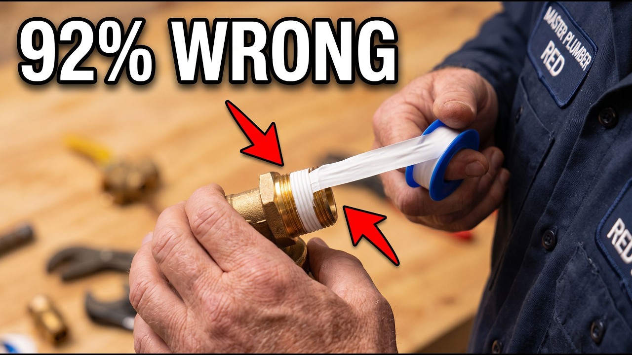 92% of Homeowners Use Teflon Pipe Tape Wrong — Master Plumber Reveals Why It Leaks