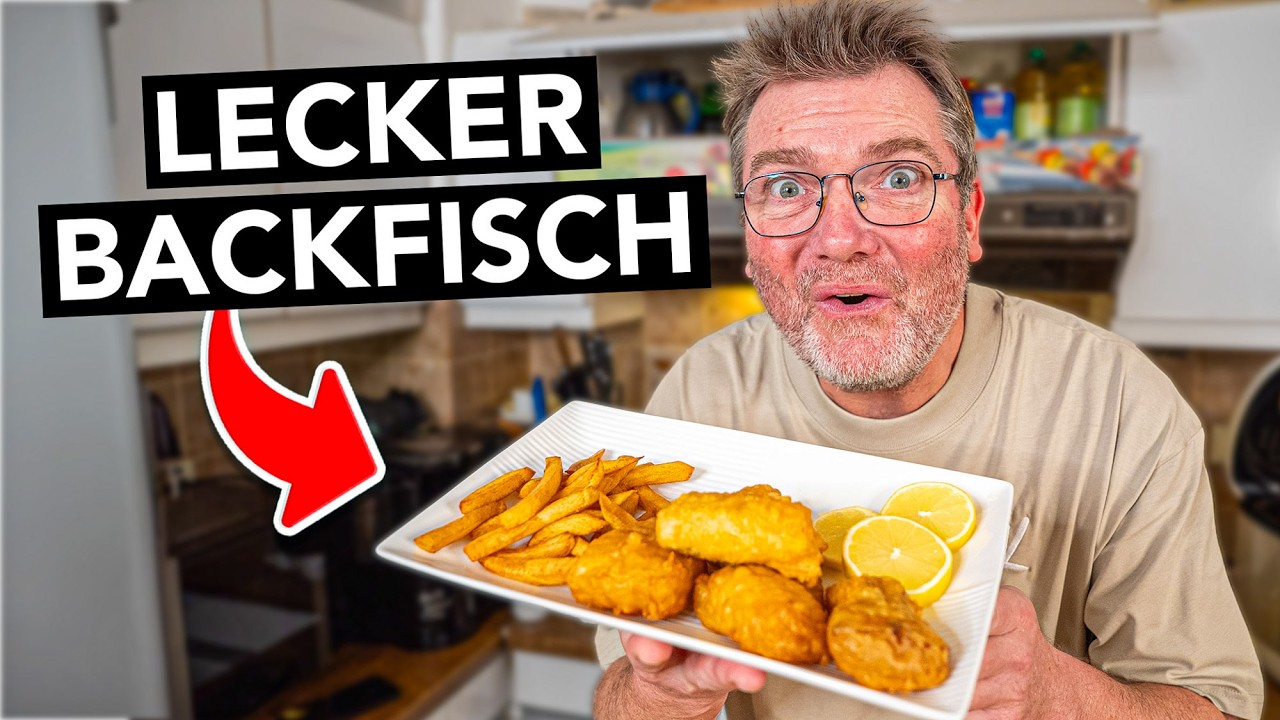 Dieses Rezept schlägt jede Fischbude 🐟 Backfisch mit Pommes selbst gemacht!
