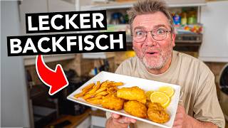 Dieses Rezept schlägt jede Fischbude 🐟 Backfisch mit Pommes selbst gemacht!