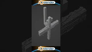 Random Panels Generator Blender Addon - Random Flow Scifi Addon #blendertutorial #shorts