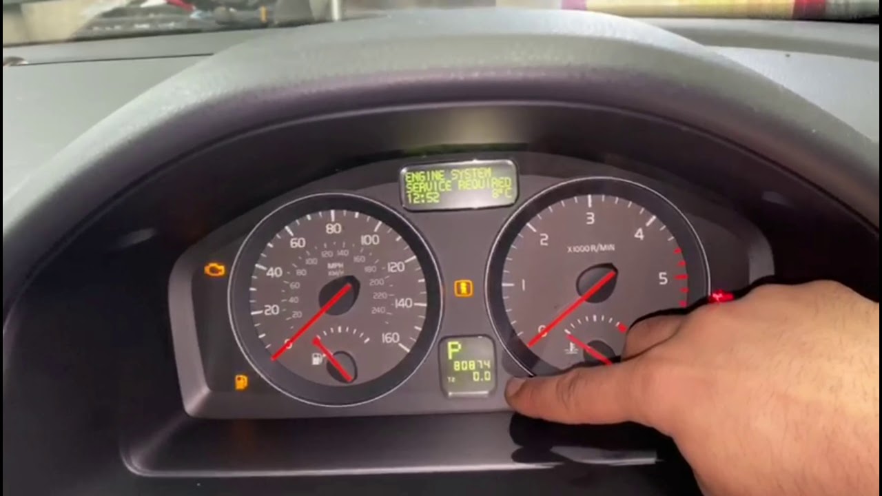 How To Reset Service Warning Message On Volvo V50 4K - Youtube