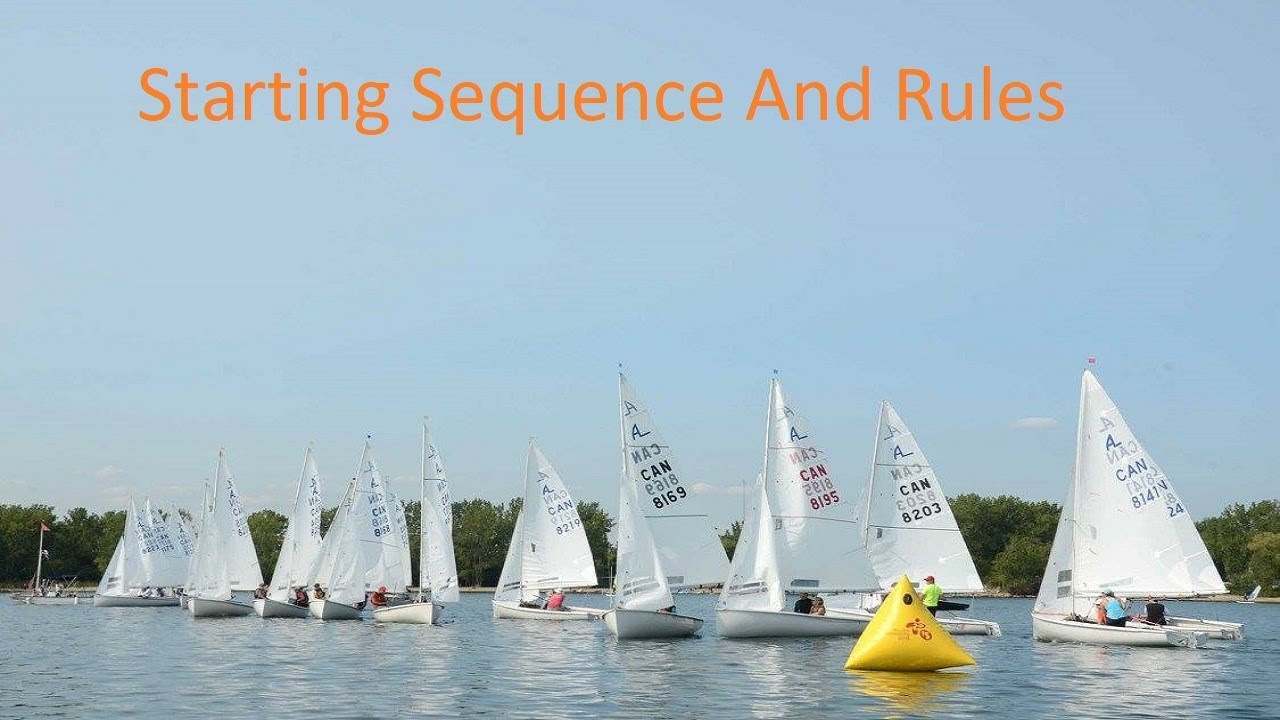sailboat racing start sequence