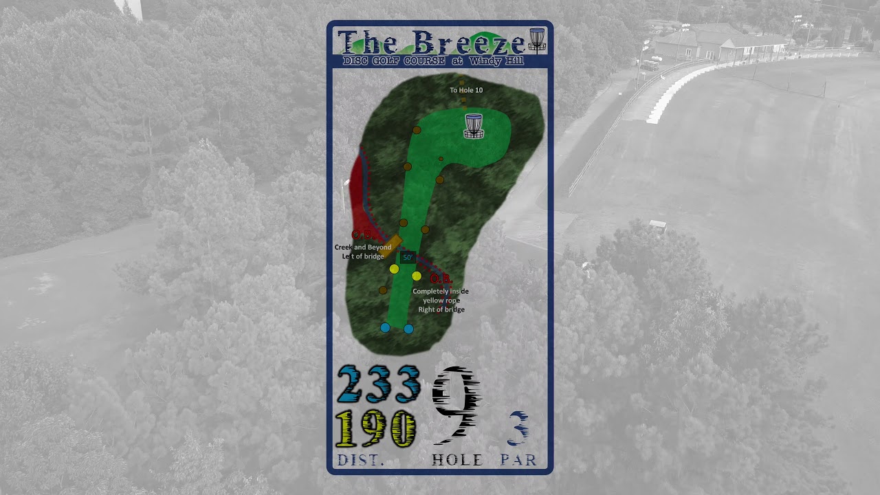 The Breeze Disc Golf Course Flyover
