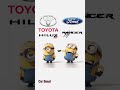 Toyota Hilux GR Sport Vs Ford Ranger Minions Stil Bearbeiten Auto Status