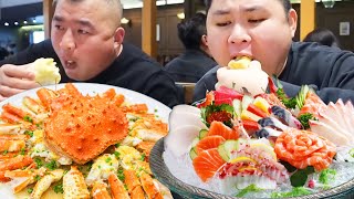 Dalian 499 yuan a seafood buffet! King crab  which is bigger than its face  is not limited to eatin