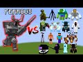 Ferrous Wroughtnaut vs All Minecraft Bosses Mob Battle
