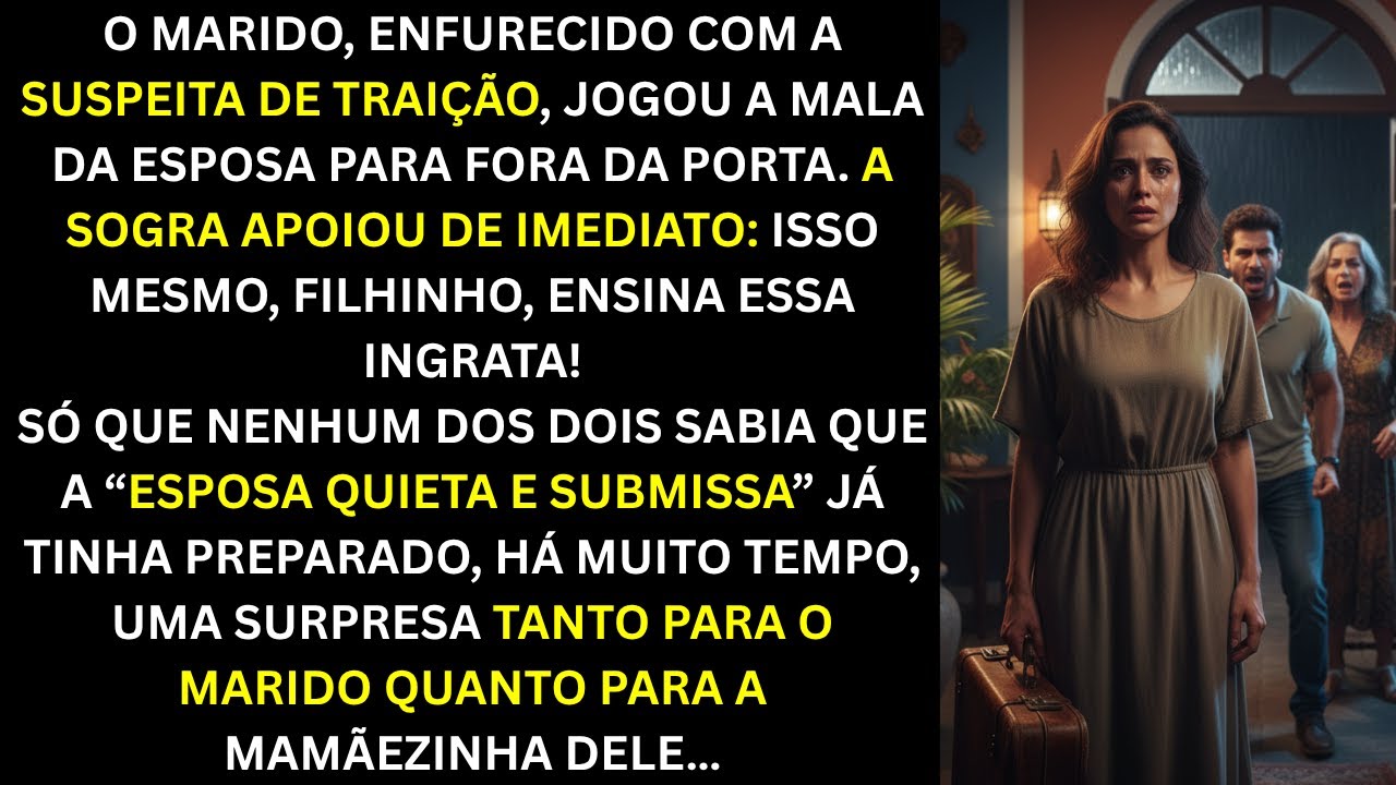 O MARIDO E A SOGRA EXPULSARAM A ESPOSA, SEM SABER QUE SUA SURPRESA VIRARIA UM PESADELO...