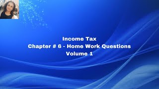 Chapter #6  - Homework Questions