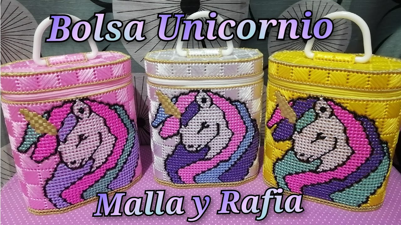 líquido incluir amargo como hacer una bolsita de unicornio hecha de malla y rafia / plastic canvas  / manualidades. - YouTube