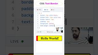 How to Add Left Border using CSS #coding #htmltutorial #csstutorial